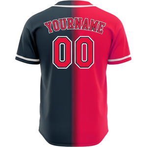 Maillot de baseball respirant pour homme, style hip-hop streetwear, avec manches courtes numériques, service OEM - Product Image 3