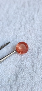 Pierre de soleil d'Oregon naturelle, forme ronde, couleur orange, taille concave, prix de gros disponible - Product Image 5