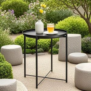Table d'appoint en métal au profil épuré, alliant efficacité et beauté pour les maisons urbaines compactes - Product Image 4