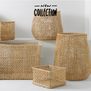 Cesta de almacenamiento de jacinto de agua ovalada ecológica Hapro con asas (HS 4165/2) - Product Image 1