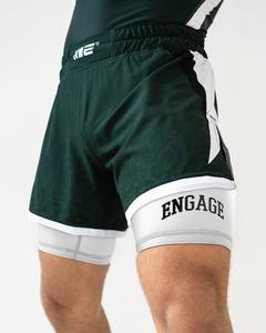 Shorts MMA Engage, construction premium, coupe régulière, tissu extensible respirant, séchage rapide, durable, unisexe, entraînement, fitness, athlétique - Product Image 3