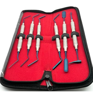 BAFA SURGICAL INSTRUMENTS BS-0988 Juego de Instrumentos Manuales para Injerto Óseo Dental, Mango Azul con Diseño Acanalado, Herramientas Quirúrgicas Clase I, 6 Piezas - Product Image 4