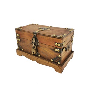 Ensemble de boîtes de rangement en bois modernes, 2 couches, rectangulaires, design sculpté, empilables, conteneurs pour articles divers, finition foncée, motif géométrique - Product Image 4