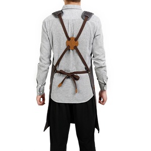 Delantal de Trabajo de Lona y Cuero Resistente, con Cierre de Cremallera, Impermeable, Antichoque, 4-6 Compartimentos, para Chef, Barbero, Carpintero, LCA-0062 - Product Image 6