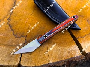 มีดอเนกประสงค์ใบมีดคงที่ขนาดเล็ก ผลิตด้วยมือจากเหล็กกล้าไร้สนิม ด้ามไม้ คุณภาพสูง คมกริบ ใบมีดขนาด 2 นิ้ว รับผลิตแบบ OEM/ODM ขั้นต่ำในการสั่งซื้อน้อย - Product Image 2