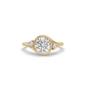 แหวนเพชรทรงกลมเจียระไนแบบบริลเลียนท์ น้ำหนัก 1.63 กะรัต เพชรเลี้ยงในห้องปฏิบัติการ ดีไซน์โดดเด่น น้ำหนักเบา ทอง 14 กะรัต แหวนทองคำแท้ 10 กะรัต เครื่องประดับ - Product Image 6