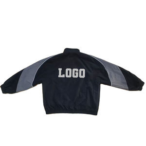 Ensemble de survêtement en nylon personnalisé pour homme, grande taille, streetwear, hiver, haute qualité, 2 pièces, coupe ample, coupe-vent léger - Product Image 6