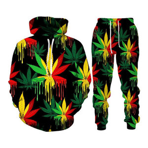 Nouvelle mode, survêtement de jogging pour hommes, ensemble de sport en polyester et coton avec impression lion par sublimation pour hommes - Product Image 1