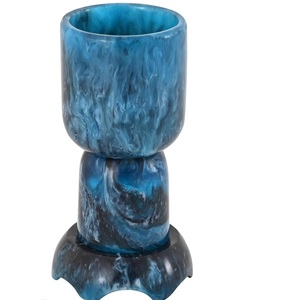 Juego de Vasos de Resina Hechos a Mano, Diseño Clásico con Ondas y Crema Marmoleada, Ecológicos, Aptos para Microondas, Resistentes a Roturas, para Uso en el Hogar y Fiestas - Product Image 2