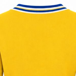 เสื้อสเวตเตอร์ไหมพรมคอวี แขนยาว สำหรับผู้หญิง ออกแบบลายตัวอักษรตามสั่ง คอเสื้อและปลายแขนเสื้อแบบแถบตัดสี สไตล์ลำลอง - Product Image 4