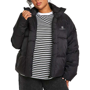 <b>Women</b> Lightweight Bubble Jacket <b>Winter</b> Warm <b>Padding</b> Hooded Fashion Outdoor Windproof Solid Color Custom Logo <b>Winter</b> <b>Coat</b> 2026 - Product Image 1