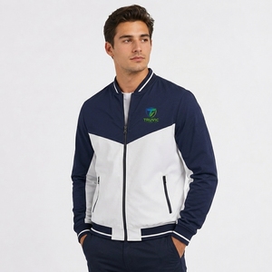 New Men's Bomber <b>Jacket</b> Embroidered Winter Pattern Bomber <b>Jacket</b> High Quality Casual Turtleneck Solid Warm Filling Breathable - Product Image 6