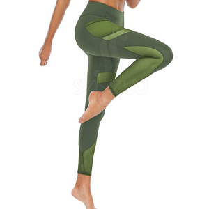 Leggings de mujer con estampado personalizado, súper suaves, pantalones deportivos de yoga para niña, de fibra de bambú, tallas grandes, leggings de mujer de Pakistán. - Product Image 4