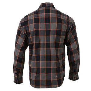 Chemise en flanelle à carreaux Midnight Ember pour homme, en coton épais, boutonnée, décontractée, pour l'hiver et les activités de plein air - Product Image 3