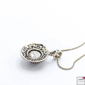 Pendentif en argent 925 plaqué or avec calcédoine bleue naturelle, bijoux en pierres précieuses pour femmes, fournisseur en gros du Rajasthan, fabricant - Product Image 3