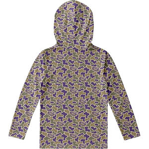 Sudadera con Capucha de Camuflaje en Relieve para Hombre, Mezcla de Algodón y Poliéster, Sudadera con Capucha y Diseño de Textura en Relieve, Capucha con Cordón Ajustable - Product Image 2