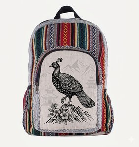 Handmade Himalayan <b>Hemp</b> <b>Backpack</b> Danfe Design Lightweight Eco-Friendly College Gift OEM Bulk - Product Image 1