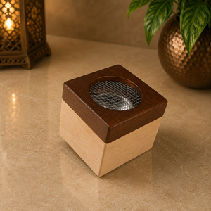 Designer Wooden Bakhoor Burner Premium Eid Gift Incense Holder <b>Oud</b> Censer Charcoal Aroma <b>Diffuser</b> Middle Eastern Home Decor - Product Image 3