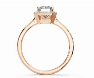 Anillo Halo de Diamantes Cultivados en Laboratorio con Brillo Eterno en Oro Amarillo, Rosa y Blanco de 9kt, 14kt o 18kt, 1.16 Quilates, 19 Piedras - Product Image 3