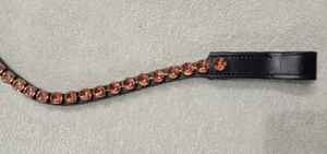 Diadema de cuero personalizada para caballo, ajustable, artículos ecuestres para mascotas, al mejor precio al por mayor - Product Image 5