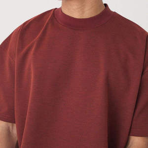 Acid Wash Polyester Oversized Plus Size Men's T-Shirt with Front Logo Anti-Shrink Silk Screen Printed Casual - Product Image 6