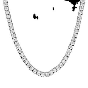 Cadena Cubana Personalizable de Oro Rosa de 14K con Moissanita VVS y Diseño de Diamantes Estilo Hip Hop, Novedad de Moda - Product Image 1