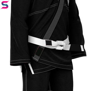 Kimono BJJ Unisexe en Polyester Coton avec Logo Personnalisé, Ceinture Blanche, Vêtement d'Arts Martiaux Très Vendu pour Jiu Jitsu - Product Image 5