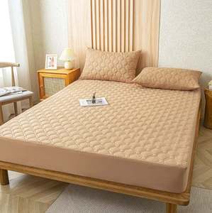 Housse de matelas matelassée 100% polyester 300tc tissée 75D/72F, épaisseur 3-4 pouces, respirante, lavable en machine, toutes saisons, pour adultes - Product Image 6