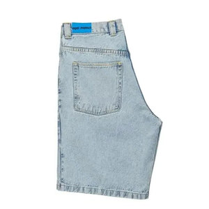 Pantalones Cortos de Mezclilla para Hombre, Fabricación de Marca Privada, Color Azul Lavado, Corte Relajado, Etiqueta Personalizada, Ropa de Calle - Product Image 4