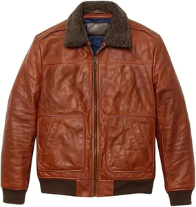 Veste en cuir de vachette pour homme, tendance et stylée, coupe-vent, imperméable, couleurs personnalisées, meilleur prix, veste en cuir - Product Image 1