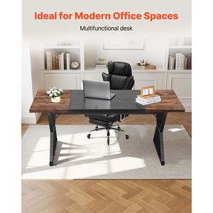 Scrivania Moderna in Legno per Computer, Grande 70.9 X 31.5 Pollici, per Postazione PC, Ufficio Domestico, Studio e Scrittura - Product Image 2