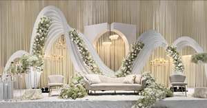 Panel Decorativo para Recepción con Tema Floral Moonlight, Impresionante Estilo Canadiense Moderno de Fibra, Nueva Llegada - Product Image 2