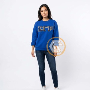 เสื้อผ้าสตรีกรีกคุณภาพสูงแบบกำหนดเอง ปักลาย Sigma Gamma Rho สำหรับฤดูหนาว ผ้าฝ้ายฟลีซเนื้อนุ่ม เป็นมิตรกับสิ่งแวดล้อม สำหรับชมรมนักศึกษาหญิง - Product Image 2