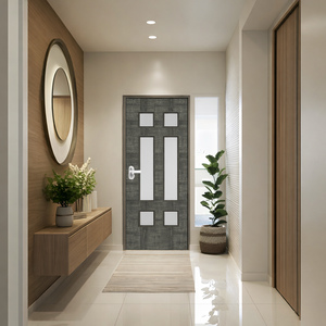 Puerta de Baño de PVC de Alto Brillo, Resistente al Agua y a la Humedad, Puerta de Diseño para Hoteles, Apartamentos, Villas y Residencias Premium - Product Image 1