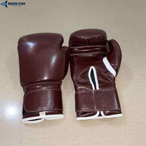 Customizable High-quality PU Leather Boxing Gloves Breathable Moisture-wicking Adjustable Wrist <b>Strap</b> Hook Loop Closure for - Product Image 5