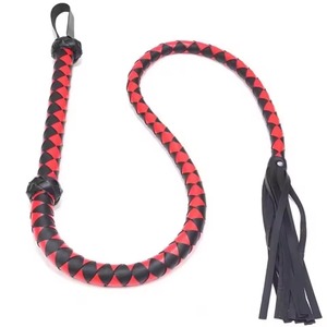 SPALL JP SPORTS SJS-HF-0035 Látigo de cuero genuino de tamaño personalizado con varilla sólida y extremos de cuero de oveja suave y grueso, suministro de accesorios - Product Image 2