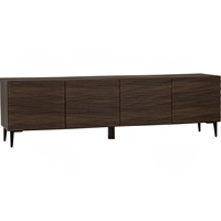 Mueble para TV de Madera de Estilo Escandinavo Moderno de Lujo, 1.8m, con 4 Puertas, para Montar en la Pared, Ideal para Villas, Comedores y Salas de Estar Grandes, para Televisores de 65+ Pulgadas