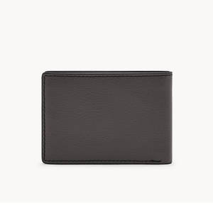 Cartera Bifold de Cuero Negro para Hombre, Tarjetero Delgado, Estuche para Pasaporte de Viaje - Product Image 4