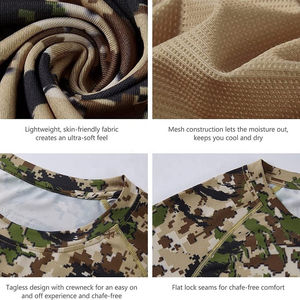 Camisetas de Caza para Hombre, Ligeras, Transpirables, 100% Poliéster, Fáciles de Lavar, Invierno, Color Sólido, Calidad Superior, Servicio OEM, Venta al Por Mayor - Product Image 5