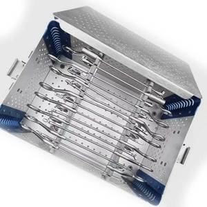 Juego de Pinzas para Artroscopia, Cirugía de Rodilla, 15 Piezas, Caja de Esterilización Azul, Instrumentos Ortopédicos de Acero Inoxidable, Manual, Certificado CE - Product Image 4