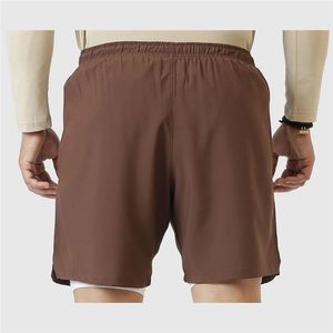 Shorts de compression 2 en 1 pour hommes, couleur olive - Product Image 2