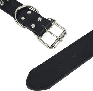 Collar para Perro Hale 100% Cuero Vacuno Puro, de Lujo, Ajustable, Resistente, con Hebilla Ancha y Gruesa para Perros Grandes - Product Image 3