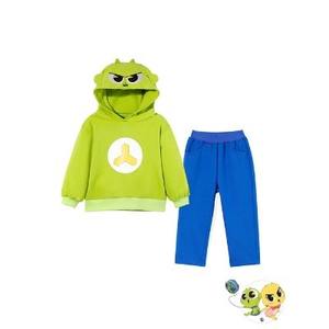 Ensemble de vêtements décontractés de style coréen OZKIZ pour garçons, en molleton, 2-6 ans, printemps/automne, vente en gros, motif de dessin animé, mode enfantine - Product Image 1