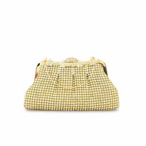 Bolso de mano nupcial dorado para mujer P24269 - Product Image 3