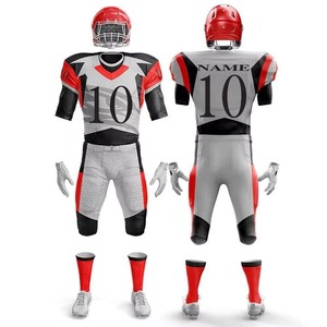 High Quality 100% Polyester Breathable Plus Size Men's American Football Uniform Set Quick Dry Anti-Bacterial Customized Team - Product Image 6