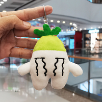 Lot de porte-clés en peluche mignons en forme de légumes, pendentifs de sac, jouets en peluche en forme de légumes, vente en gros