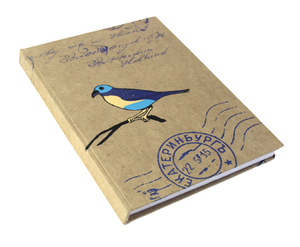 Best Selling Handmade Lokta Paper Hardcover <b>Diary</b> With Multi Color Bird Screen Print Gift <b>Daily</b> <b>Planner</b> For School/Office Use - Product Image 2