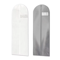 Sac de rangement pour vêtements, costumes et manteaux, en PVC transparent non tissé, anti-poussière, anti-humidité, personnalisable et réutilisable, directement de l'usine