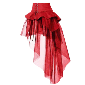 Falda vaquera de retazos vintage moda mujer proveedor vietnamita venta al por mayor directamente de fábrica alta calidad MOQ 50 piezas - Product Image 2