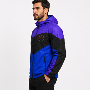Chaqueta cortavientos personalizada para hombre diseñada con materiales de primera calidad, tacto ligero y servicios de fabricación de marca privada OEM ODM - Product Image 6